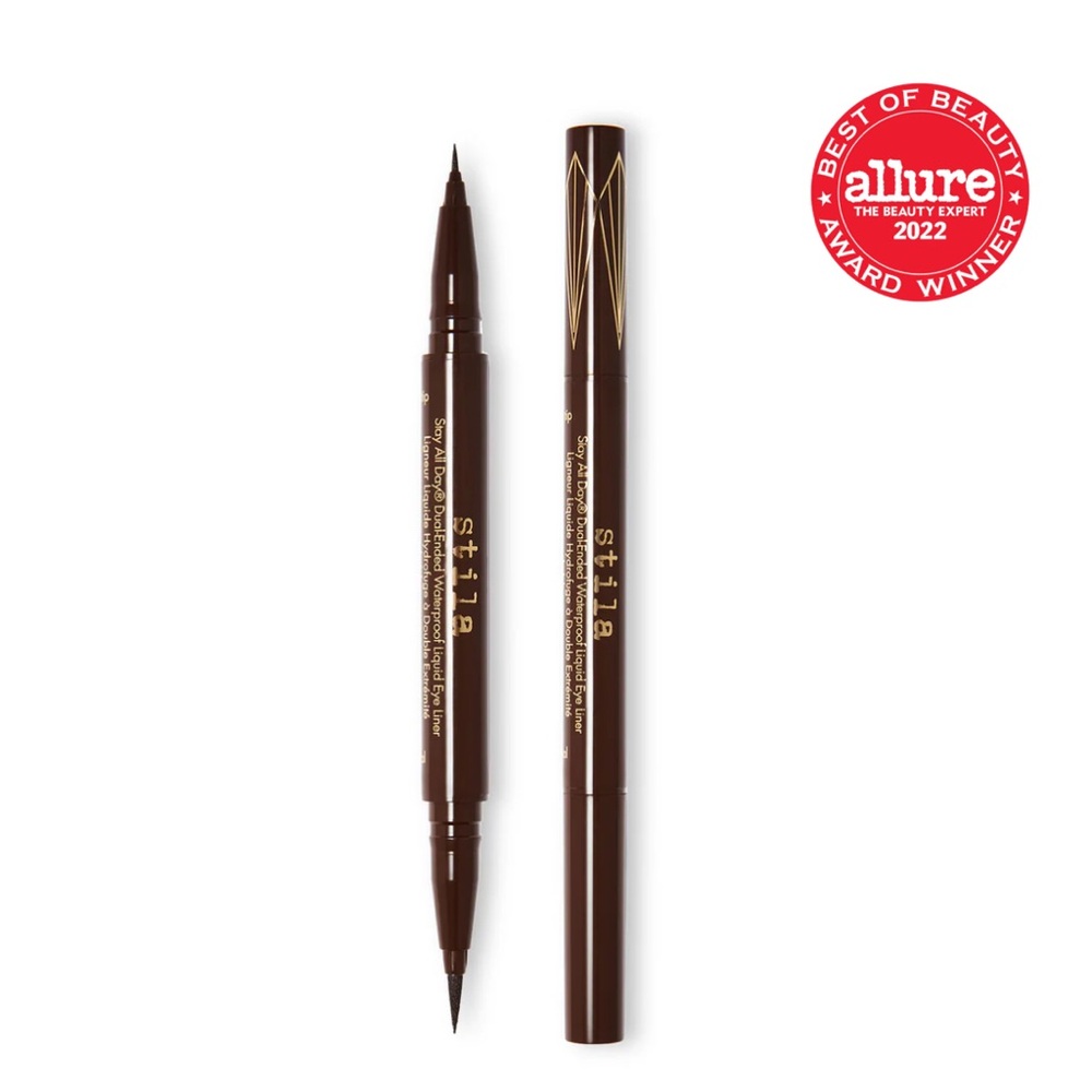 Stila BROWN DUAL END Stay All Day Dual-Ended Waterproof Liquid Eyeliner NEW PC